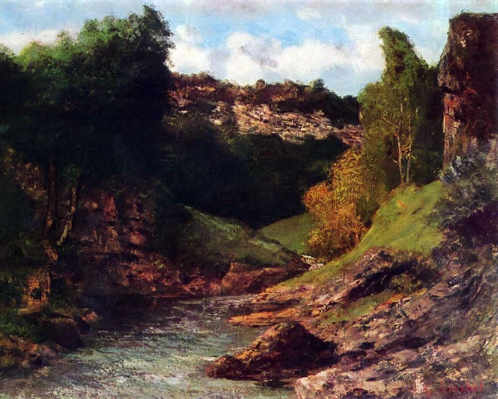 Gustave Courbet Rocky Landscape